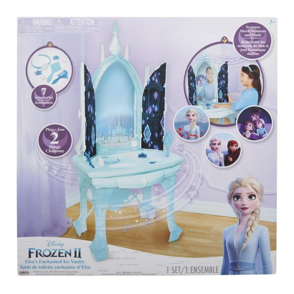 Disney Frozen 2 Elsa s Enchanted Ice Vanity, Includes Lights, Iconic Story Moments and Plays Vuelie and Into the Unknown For Ages 3+ - Image 3