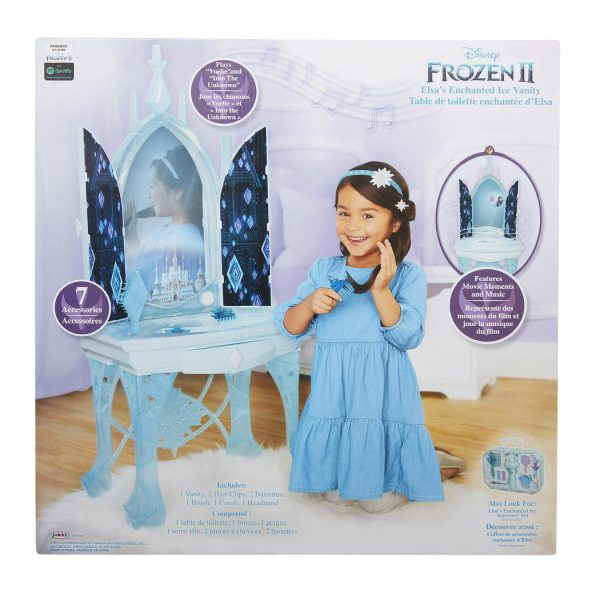 Disney Frozen 2 Elsa s Enchanted Ice Vanity, Includes Lights, Iconic Story Moments and Plays Vuelie and Into the Unknown For Ages 3+ - Image 4