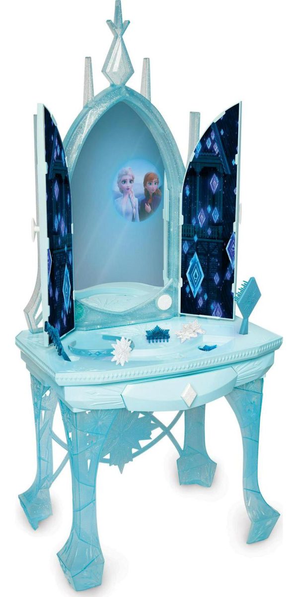 Disney Frozen 2 Elsa s Enchanted Ice Vanity, Includes Lights, Iconic Story Moments and Plays Vuelie and Into the Unknown For Ages 3+ - Image 2