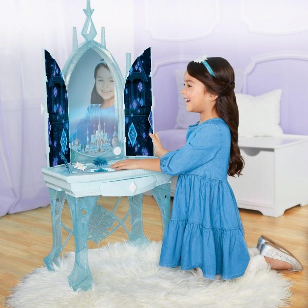 Disney Frozen 2 Elsa s Enchanted Ice Vanity, Includes Lights, Iconic Story Moments and Plays Vuelie and Into the Unknown For Ages 3+
