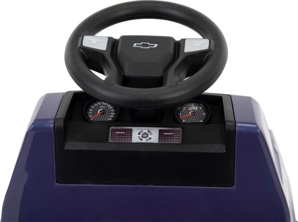 Huffy 6V Chevy Silverado Truck Ride-on Toy Quad for Kids, Blue - Image 8