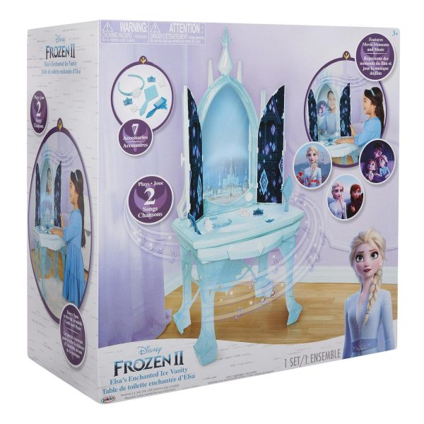 Disney Frozen 2 Elsa s Enchanted Ice Vanity, Includes Lights, Iconic Story Moments and Plays Vuelie and Into the Unknown For Ages 3+ - Image 5