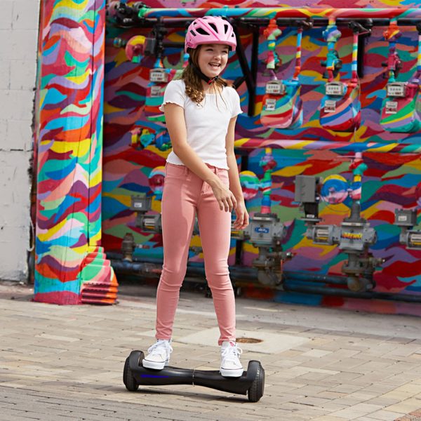 Fluxx FX3 Hoverboard with 6.2 Mph Max Speed, 176 lbs Max Weight, 3.1 Miles Distance, Self Balancing Scooter with 6.5 inch Wheels and LED Headlights Pink - Image 10