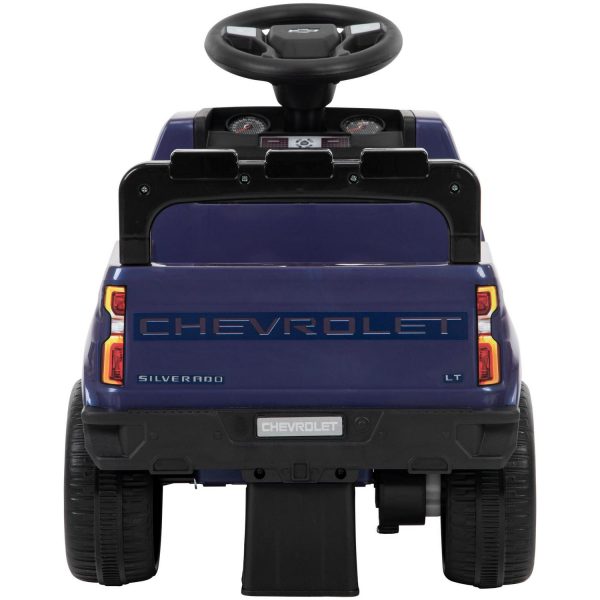 Huffy 6V Chevy Silverado Truck Ride-on Toy Quad for Kids, Blue - Image 6